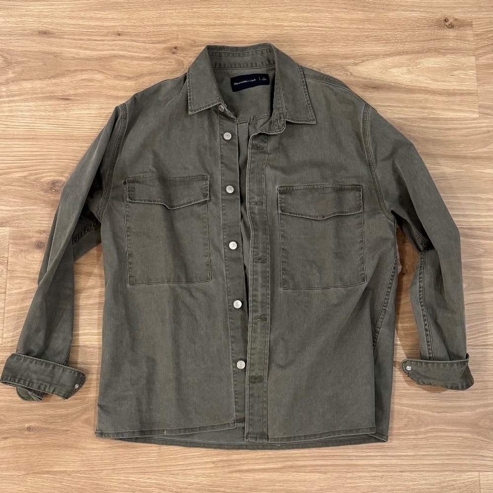 Abercombie Relaxed Twill Shirt Jacket